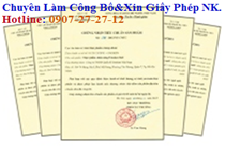 Công bố & xin giấy phép nhập khẩu - Dương Minh Logistics - Công Ty TNHH Giao Nhận Xuất Nhập Khẩu Dương Minh